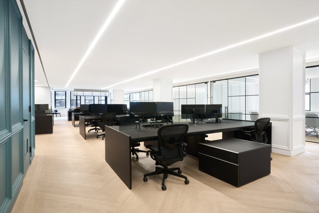 Elion Partners open office layout with lots of natural light.